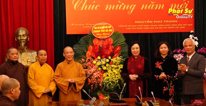[Video] Hà Nội: Thường trực BTS GHPGVN TP. Hà Nội thăm, chúc Tết thành ủy TP. Hà Nội nhân dịp xuân Canh Tý