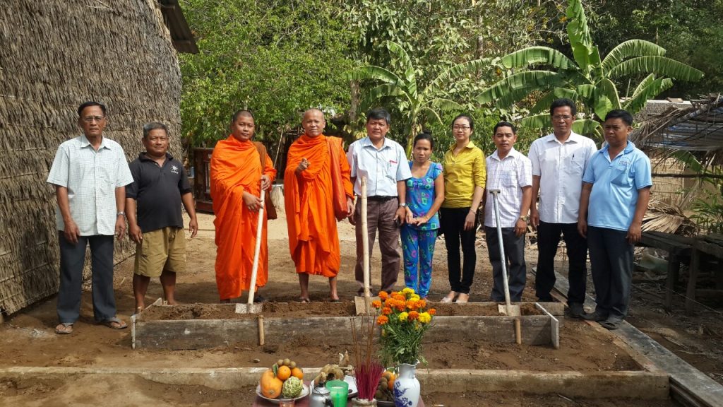 Trà Vinh: Hội Đoàn kết Sư sãi Yêu nước huyện Trà Cú khởi công xây nhà Đại đoàn kết