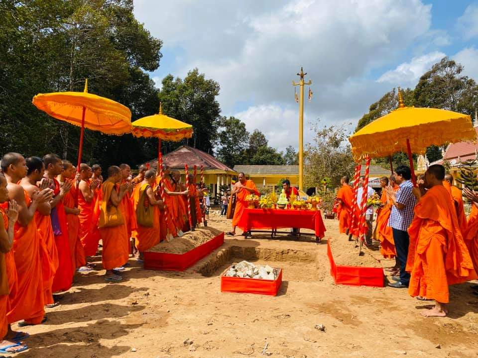 Trà vinh: Lễ Động Thổ khởi công xây dựng ngôi Chánh điện chùa Teo Chás