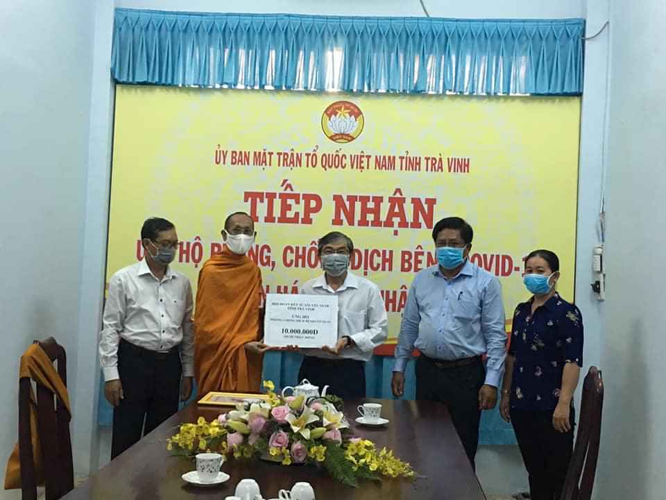 Trà Vinh: Hội Đoàn kết Sư sãi Yêu nước tỉnh chung tay phòng chống dịch Covid-19