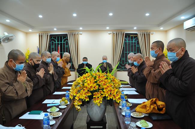 Phiên họp giao ban của chư tôn đức thường trực BTS GHPGVN Thành phố Hà Nội