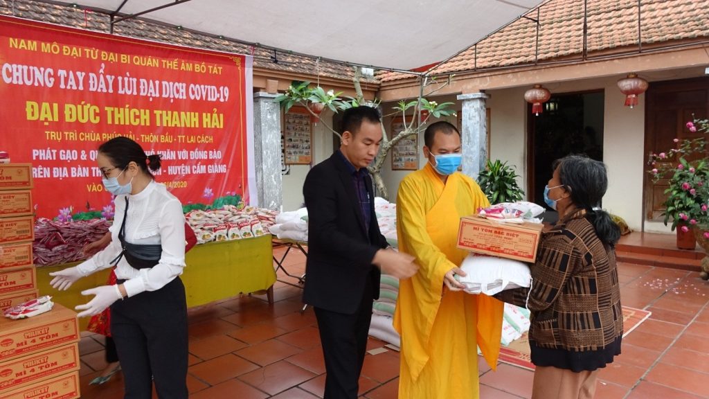 Hải Dương: Chương trình “Hạt Gạo Nghĩa Tình – Chùa Phúc Hải” Chung Tay đẩy lùi dịch bệnh Covid-19