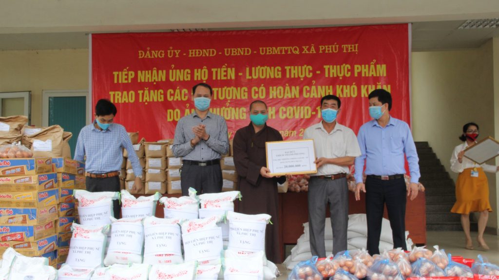 Hà Nội: Chùa Sủi cùng quý Phật tử thiện nguyện chung tay vì đại dịch