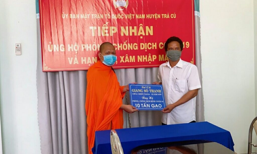 Trà Vinh: Chùa Bãi Xào Giữa chung tay phòng chống dịch Covid -19 và hạn, mặn