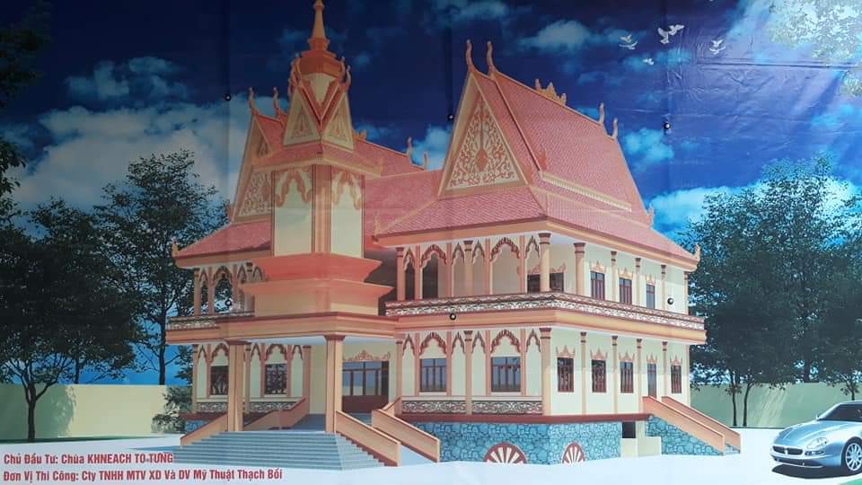 Trà Vinh: Động thổ khởi công xây dựng Giảng đường chùa Bổn Thanh
