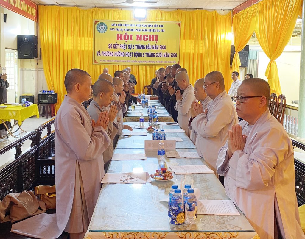 Bến Tre: Phật giáo huyện Ba Tri sơ kết công tác Phật sự 06 tháng đầu năm 2020