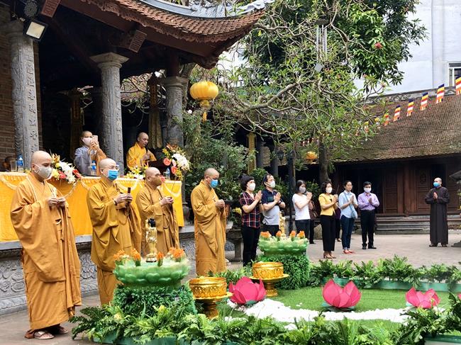 Hà Nội: Lễ Phật đản nội bộ PL2564 của Phật giáo quận Ba Đình