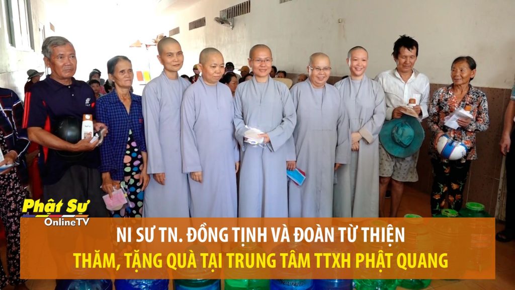 [Video] Kiên Giang: Đoàn từ thiện TP.HCM thăm, tặng quà tại Trung tâm TTXH Phật Quang và chùa Tân Phước