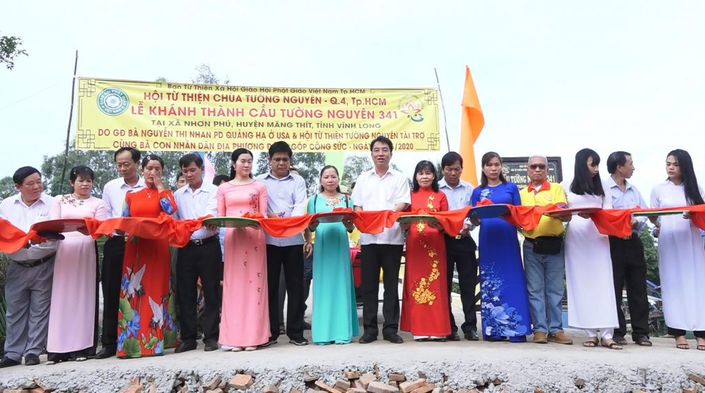 Vĩnh Long: Hội từ thiện Tường Nguyên khánh thành cầu Tường Nguyên số 341