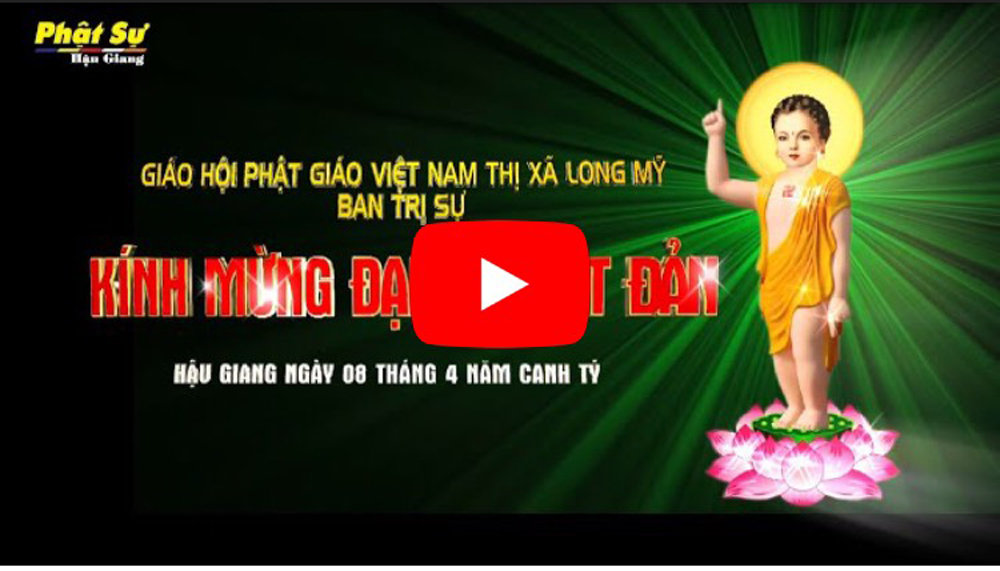 Hậu Giang: Ban trị sự Phật giáo thị xã Long Mỹ tổ chức Đại lễ Phật đản Online
