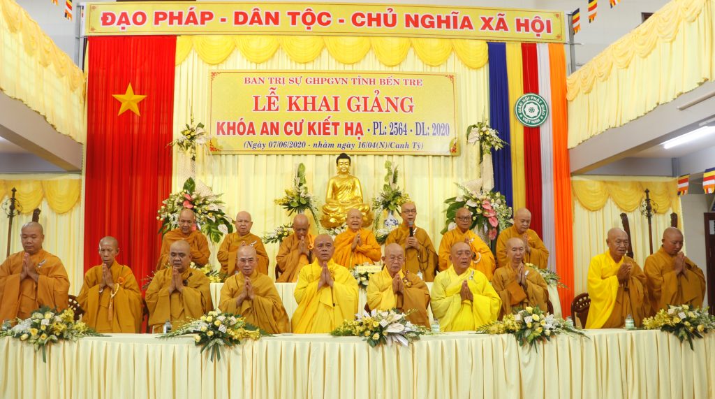 Bến Tre: Ban Trị Sự GHPGVN tỉnh khai giảng khóa An cư Kiết hạ PL. 2564 – DL. 2020