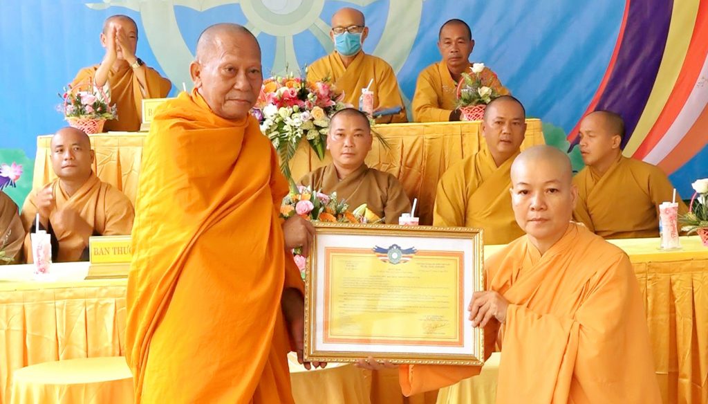 Trà Vinh: Quyết định bổ nhiệm Sư cô Thích Nữ Liên Nghĩa trụ trì tịnh xá Ngọc Trường