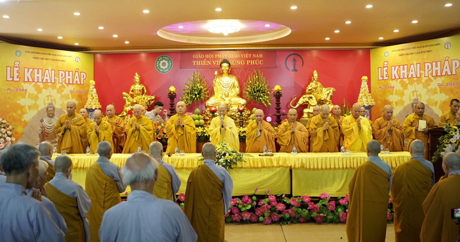 Hà Nội: Lễ khai pháp tại Thiền viện Trúc Lâm Sùng Phúc PL.2564 - DL-2020