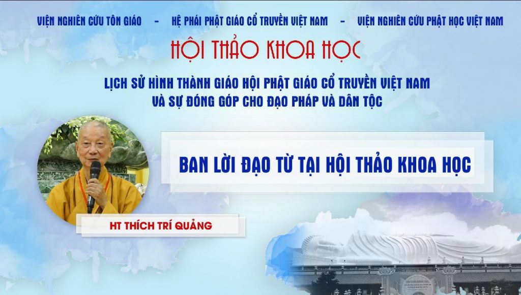 [Video] HT. Thích Trí Quảng ban lời Đạo từ tại HTKH lịch sử hình thành GHPGVN Cổ Truyền VN