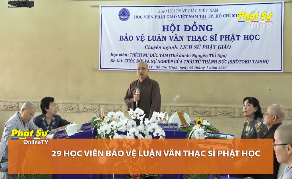 [Video] TP.HCM: 29 Học viên bảo vệ luận văn Thạc sĩ Phật học