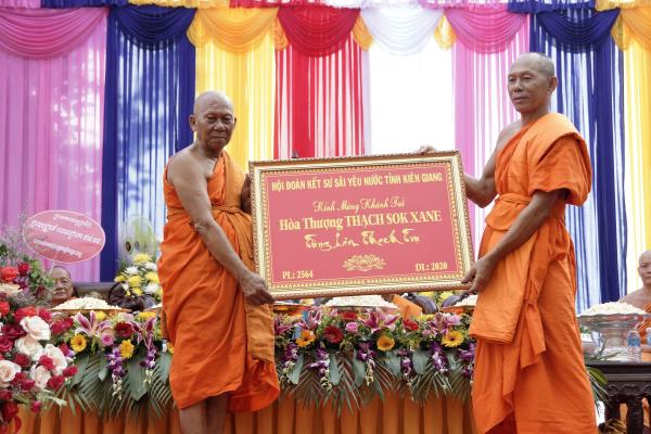 Trà Vinh: Mừng khánh tuế HT. Thạch Sok Xane - Phó chủ tịch HĐTS GHPGVN