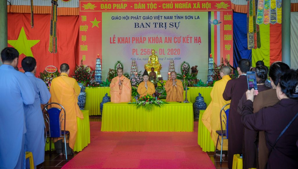 Trường hạ BTS GHPGVN tỉnh Sơn La khai pháp khóa An cư kết hạ PL.2564 – DL.2020