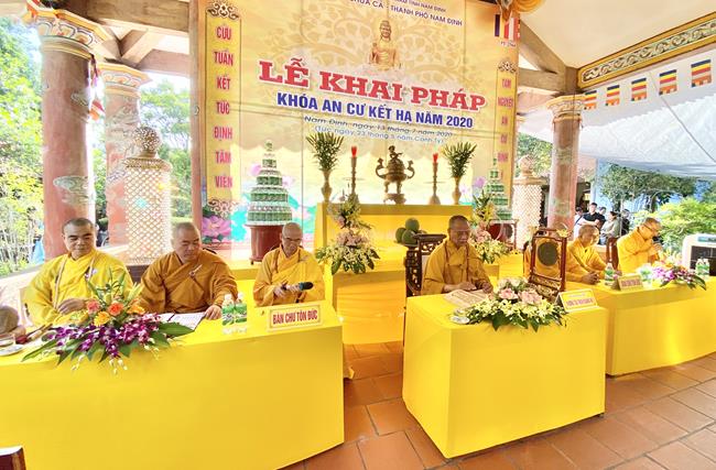 Nam Định: Trường Hạ chùa Cả Thánh Ân Và Trúc Lâm thiên Trường làm Lễ Khai pháp PL.2564- DL.2020