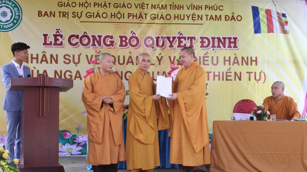 Vĩnh Phúc: Công bố quyết định nhân sự quản lý, điều hành chùa Nga Hoàng (Tam Đảo)
