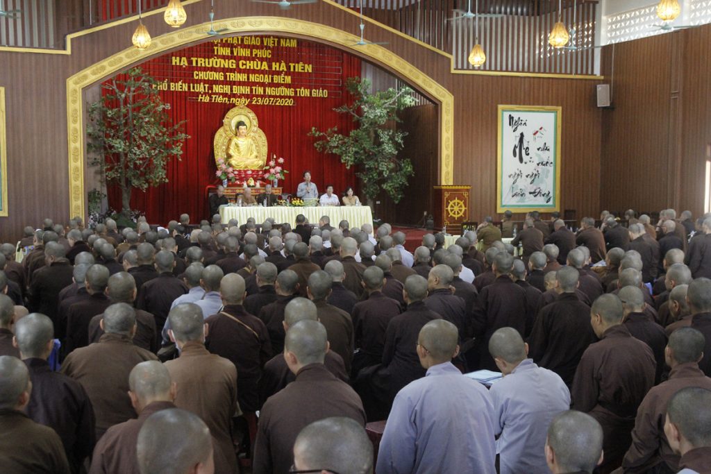 Vĩnh Phúc: Phổ biến luật, nghị định tín ngưỡng, tôn giáo tại hạ trường chùa Hà Tiên