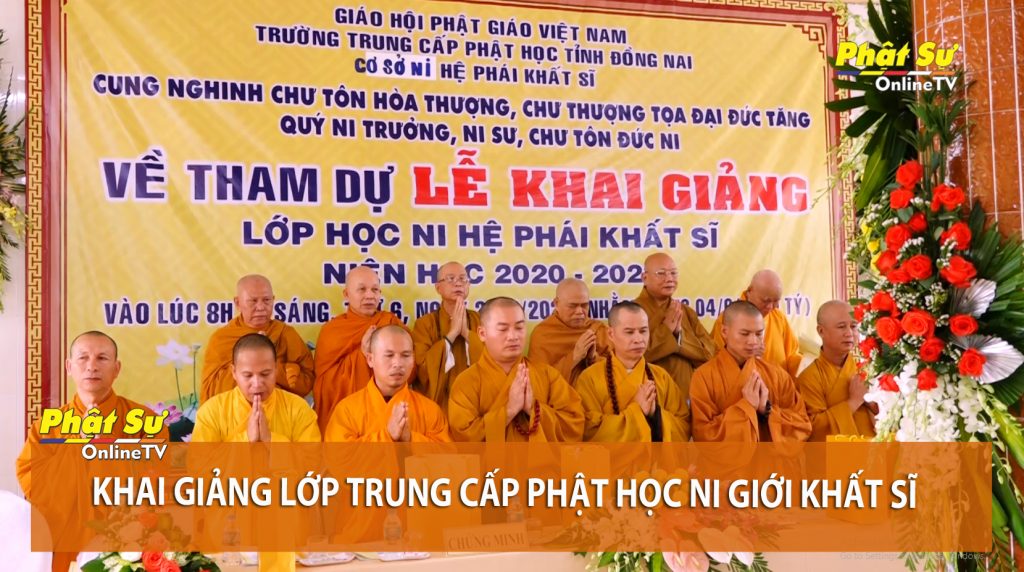 [Video] Đồng Nai: Khai giảng lớp Trung cấp Phật học Ni giới Khất sĩ