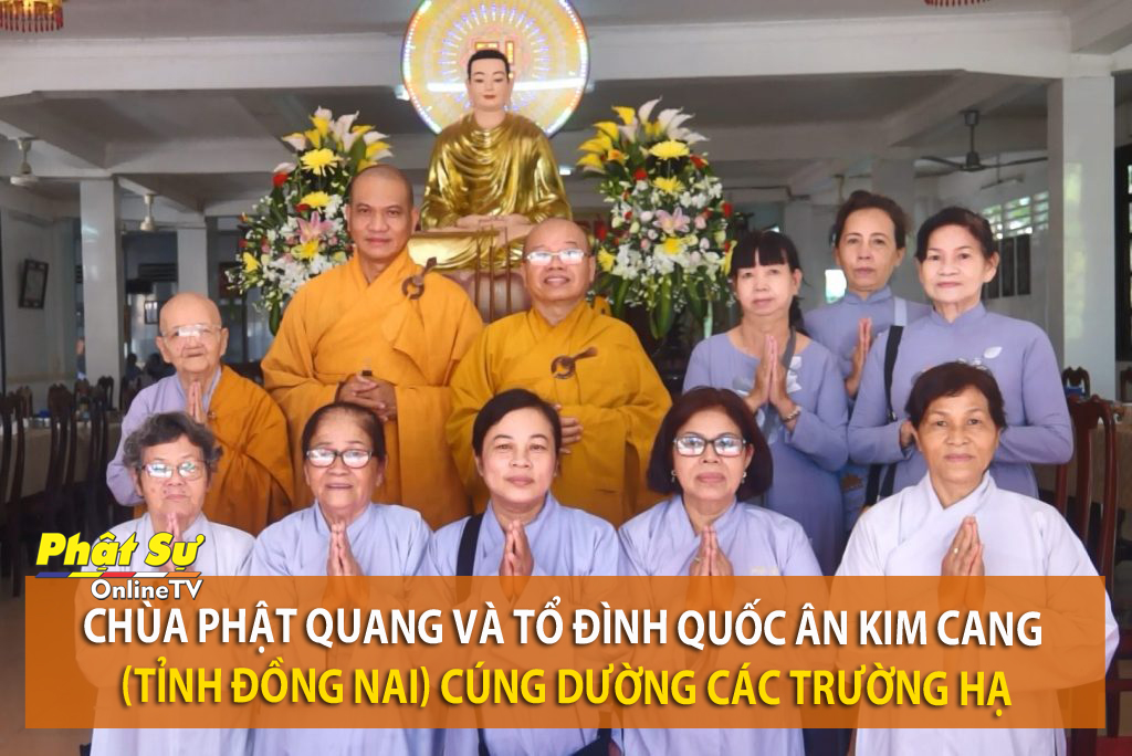 [Video] Kiên Giang: Chùa Phật Quang và tổ đình Quốc Ân Kim Cang (tỉnh Đồng Nai) cúng dường các trường hạ