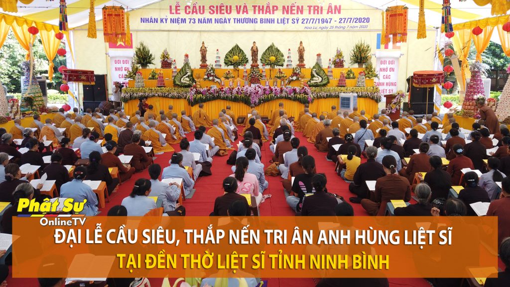 [Video] Ninh Bình: Đại lễ cầu siêu, thắp nến tri ân Anh hùng liệt sĩ tại đền thờ liệt sĩ tỉnh Ninh Bình