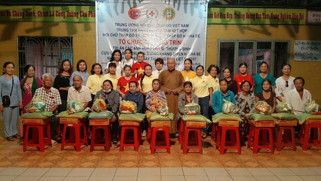 TP.HCM: Chùa Huyền Trang - Trung tâm nhân đạo Từ Tâm tri ân các liệt sĩ, thương binh, cựu chiến binh