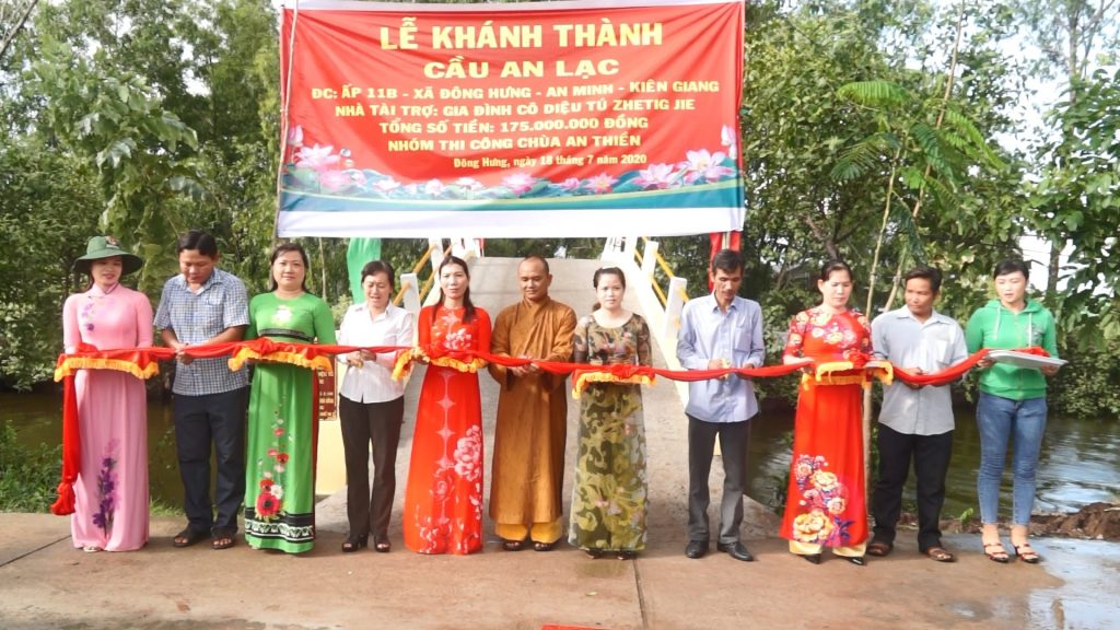 Kiên Giang: Chùa An Thiền khánh thành cầu An Lạc và bàn giao nhà tại huyện An Minh
