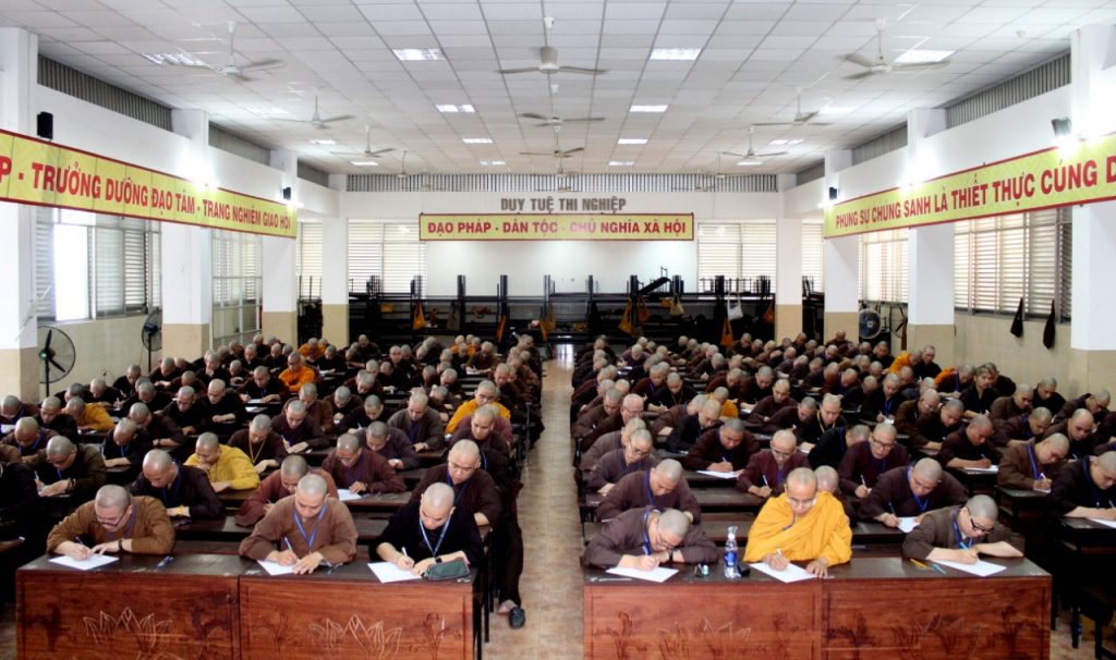 TP.HCM: Thi tốt nghiệp Cao đẳng khóa VII tại trường Cao - Trung cấp Phật học