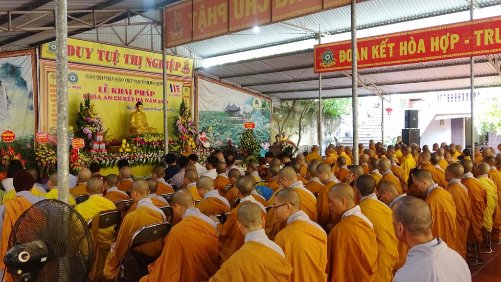 Hải Dương: Lễ khai pháp An cư Kiết hạ PL.2564