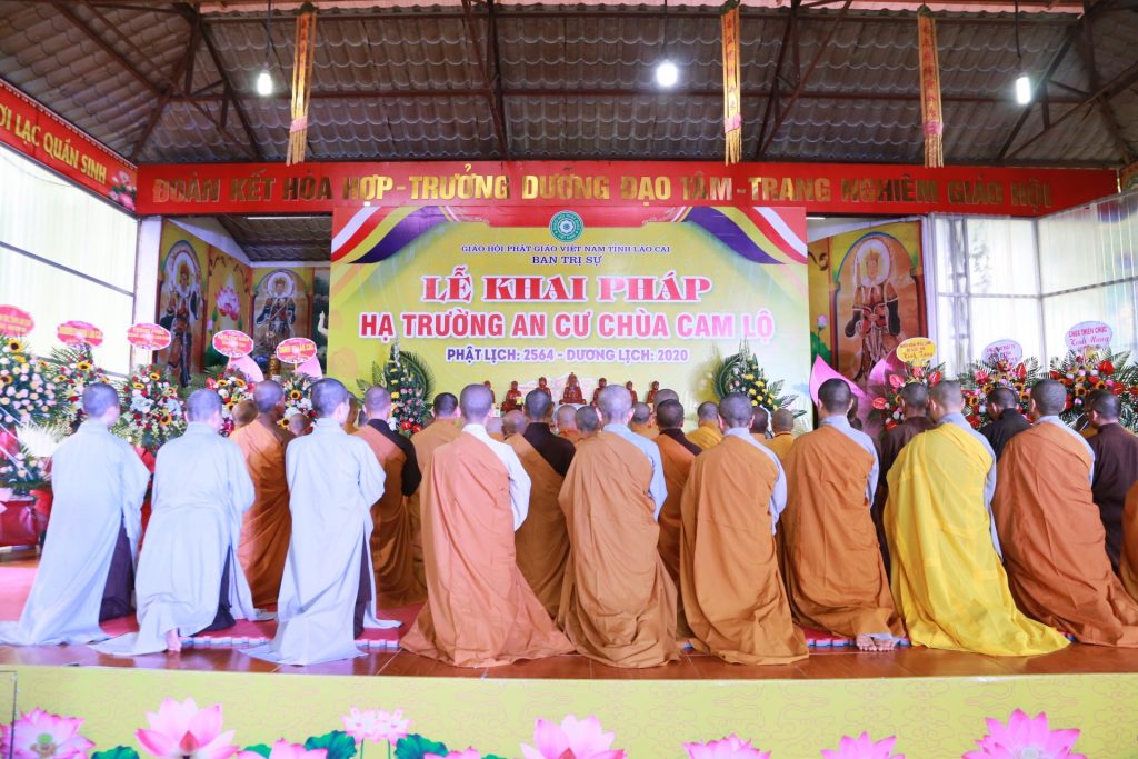Lào Cai: Lễ khai pháp hạ trường an cư chùa Cam Lộ PL.2564
