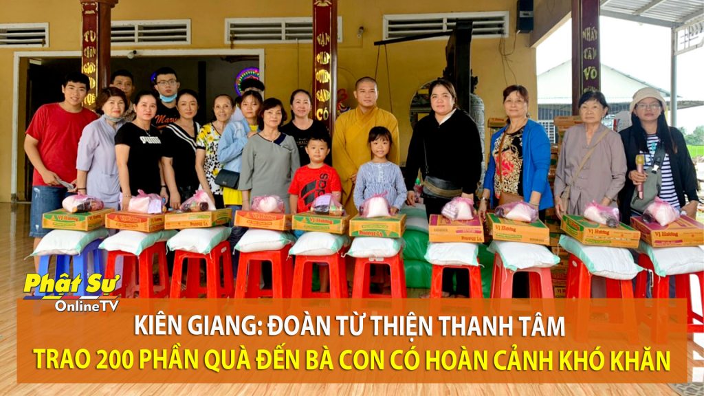 [Video] Kiên Giang: Đoàn từ thiện Thanh Tâm trao 200 phần quà đến bà con có hoàn cảnh khó khăn