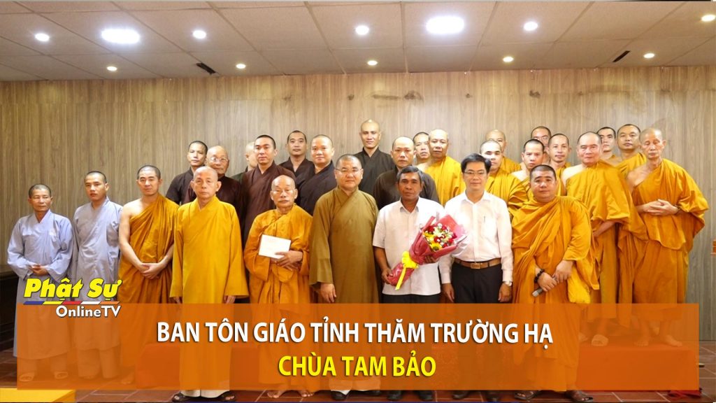 [Video] Kiên Giang: Ban Tôn giáo tỉnh thăm trường hạ chùa Tam Bảo
