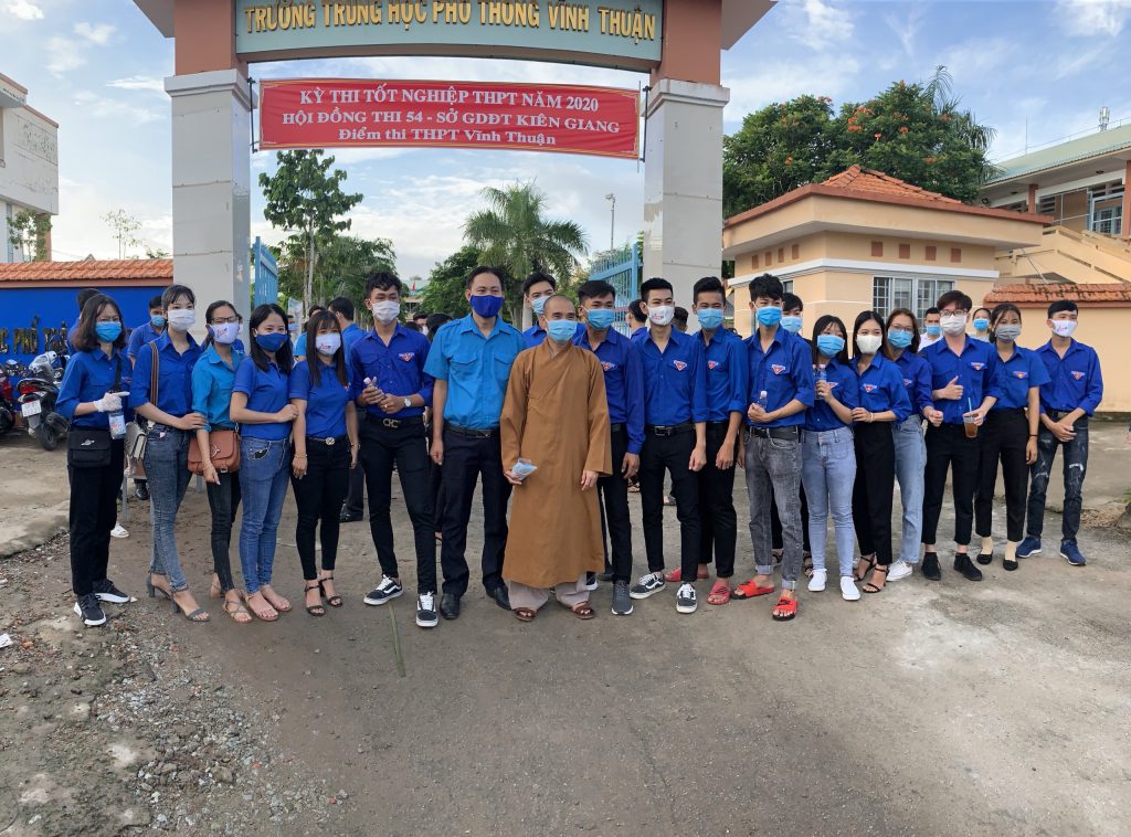 Kiên Giang: GHPGVN huyện Vĩnh Thuận tiếp sức mùa thi năm 2020