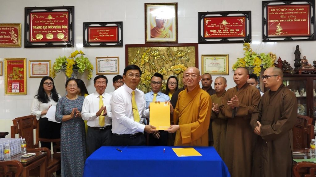 Cần Thơ: Lễ ký kết giữa BTS GHPGVN thành phố cùng Bưu điện thành phố Cần Thơ