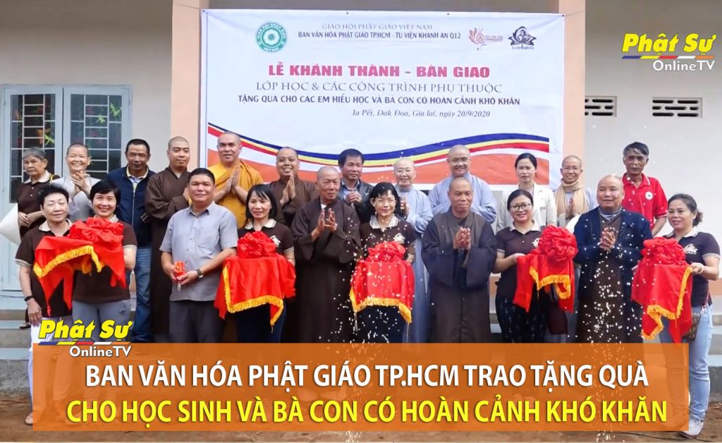 [Video] Gia Lai: Ban Văn hóa Phật Giáo TP.HCM trao tặng quà cho học sinh và bà con có hoàn cảnh khó khăn