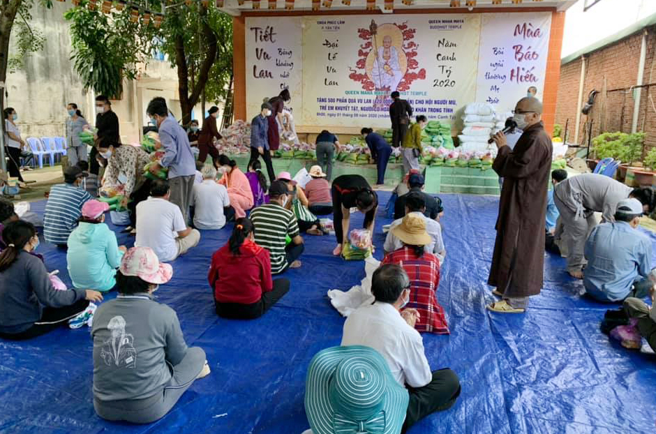 Đồng Nai: Chùa Phúc Lâm trao 500 phần quà cho người có hoàn cảnh khó khăn nhân mùa Vu Lan PL.2564
