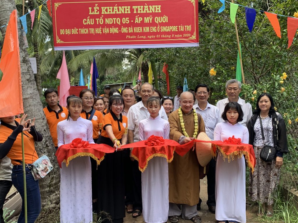 Bến Tre: Khánh thành cầu giao thông nông thôn và nhà tình thương nhân lễ Vu lan PL.2564