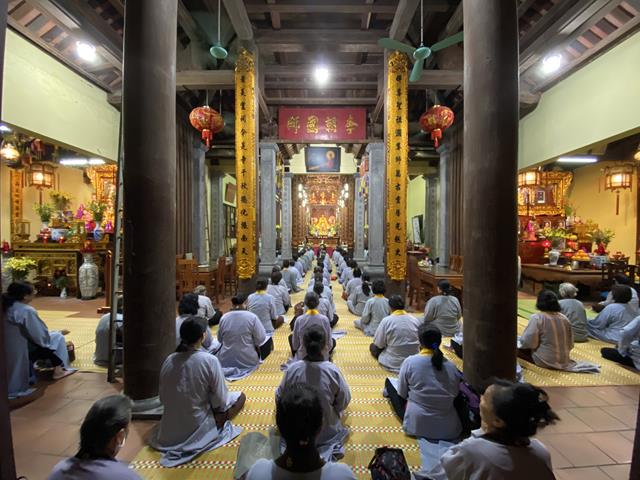 Hà Nội: Đạo tràng Pháp Hoa chùa Lý Triều Quốc Sư tu tập trở lại sau thời gian nghỉ dịch