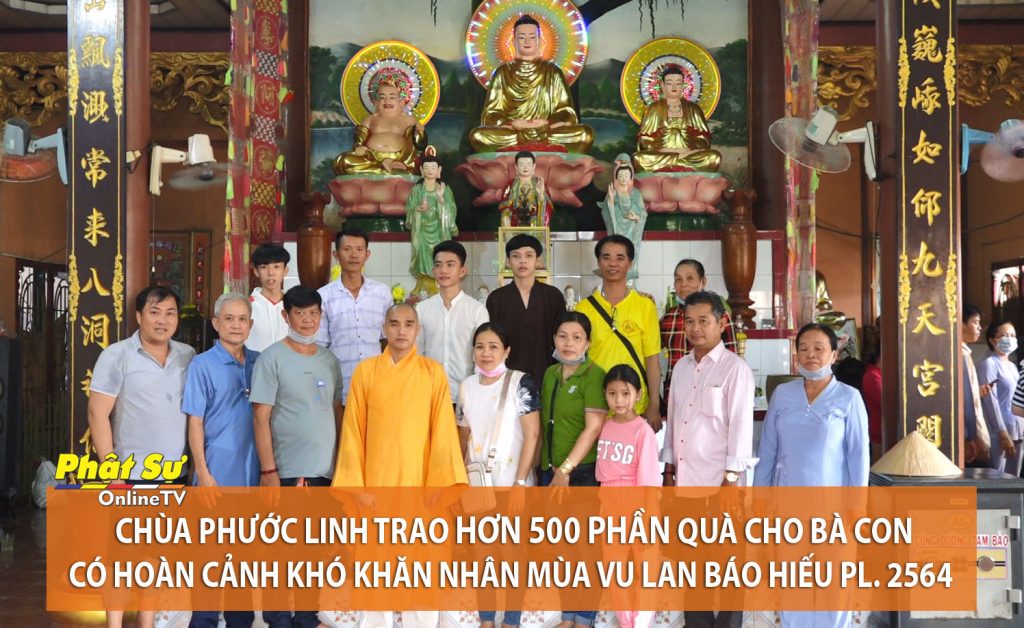 [Video] Kiên Giang: Chùa Phước Linh trao hơn 500 phần quà cho bà con có hoàn cảnh khó khăn nhân mùa Vu lan Báo hiếu PL. 2564