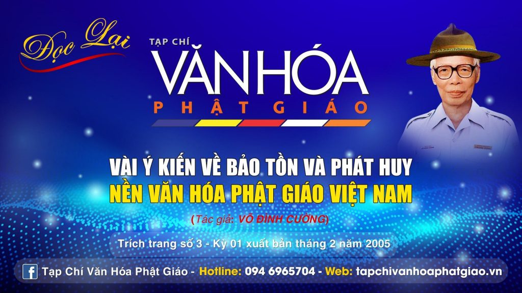 [Video] Đọc lại Tạp Chí VHPG: VÀI NÉT VỀ BẢO TỒN VÀ PHÁT HUY NỀN VĂN HÓA PHẬT GIÁO VIỆT NAM - VÕ ĐÌNH CƯỜNG