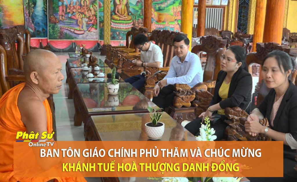 [Video] Kiên Giang: Ban Tôn giáo Chính phủ thăm và chúc mừng khánh tuế Hoà thượng Danh Đổng