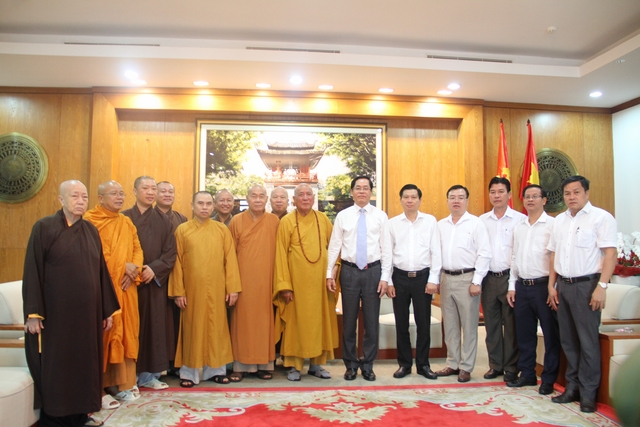 BR-VT: Thường trực Ban Trị sự tỉnh thăm, chúc mừng tân Bí thư Tỉnh uỷ