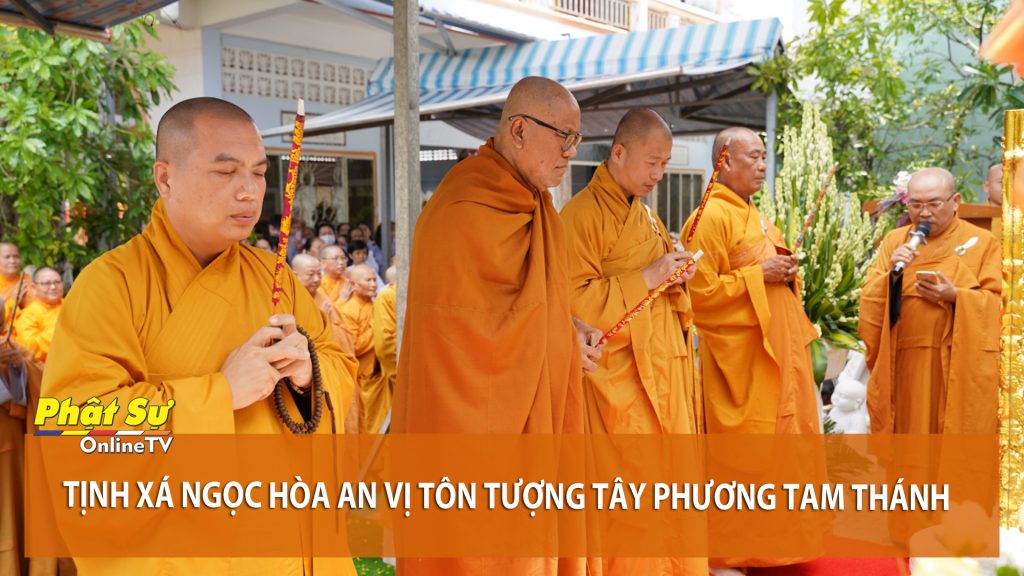[Video] Kiên Giang: Tịnh xá Ngọc Hòa an vị tôn tượng Tây Phương Tam Thánh