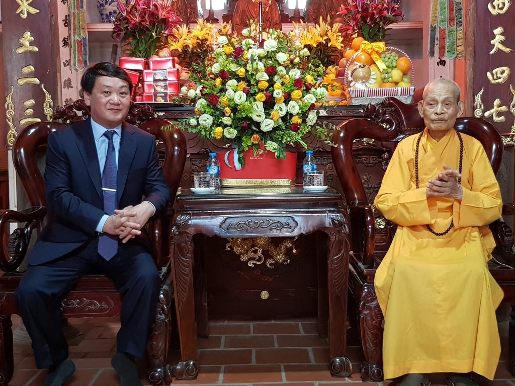 Hà Nội: Ủy ban TƯ MTTQVN thăm và chúc mừng Đức Pháp chủ GHPGVN nhân dịp lễ Vu lan PL.2564