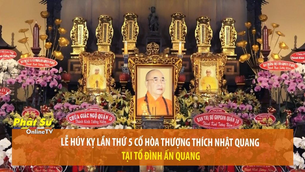 [Video] TP.HCM: Lễ Húy kỵ lần thứ 5 cố Hòa thượng Thích Nhật Quang tại tổ đình Ấn Quang