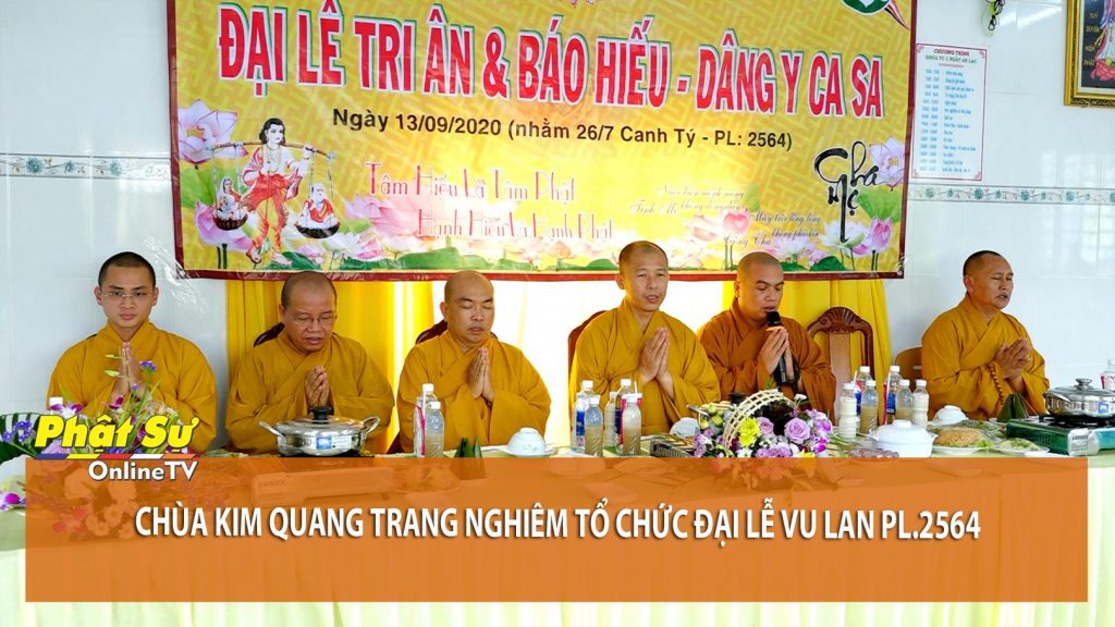 [Video] Kiên Giang: Chùa Kim Quang trang nghiêm tổ chức đại lễ Vu Lan PL.2564