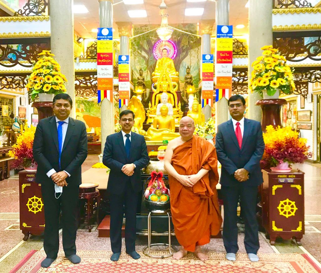 TP.HCM: Đại sứ Ấn Độ thăm chùa Phổ Minh nhân mùa an cư kiết hạ PL.2564