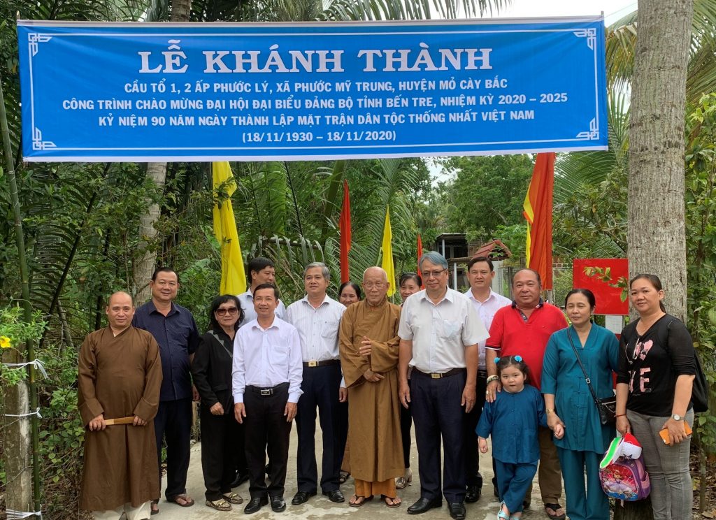 Bến Tre: Khánh thành cầu nông thôn Tổ NDTQ số 1, 2, huyện Mỏ Cày Bắc